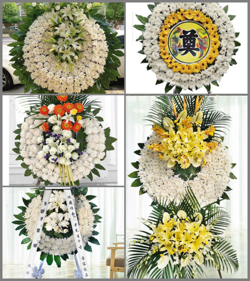 浙江省宁波北仑区戚家山街道花圈速递